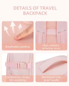 Puffy <b>Backpack</b>-<b>Flight</b> Approved Bag with Large Capacity Compartments for Organized Travel Everyday Use - Product Image 5