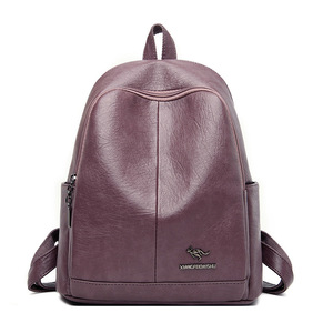 Factory Wholesale Ladies Luxury Design Student School <b>Backpack</b> Bag <b>Large</b> Capacity Pu <b>Leather</b> Handbags for Women - Product Image 1