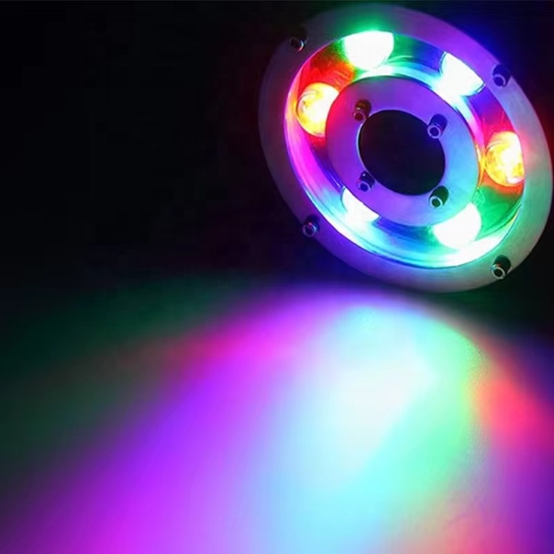 IP65 Водонепроницаемый 6 Вт RGB светодиодный фонтан уличный красочный светильник из нержавеющей стали DC/AC24V бассейн подземный Пруд свет