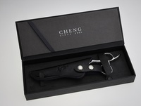 CB04 Outil de salon professionnel, étui en papier noir de haute qualité pour ciseaux, emballage personnalisé avec logo - YONGHE CHENG