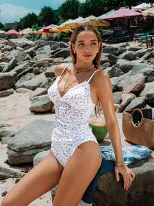 OEM pour ZAFUL Maillot de bain deux pièces pour femme, <span class=keywords><strong>Tankini</strong></span> dos nu avec décolleté en V, contrôle du ventre, string à nouer sur le côté, type soutien-gorge de bikini - Product Image 2