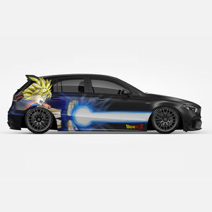 Vente en gros <span class=keywords><strong>Dragon</strong></span> <span class=keywords><strong>Ball</strong></span> Z DBZ Itasha Anime 02, habillage de voiture, film vinyle moulé, taille universelle, habillage de voiture, autocollant de voiture, design de film de voiture - Product Image 2
