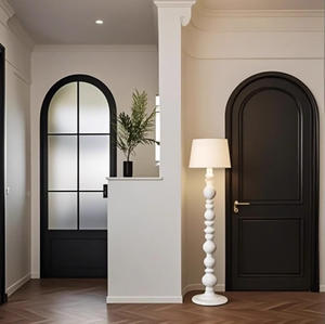 <span class=keywords><strong>Puertas</strong></span> Interiores Personalizables Blancas y Negras con Panel <span class=keywords><strong>de</strong></span> Vidrio y Marco <span class=keywords><strong>de</strong></span> Madera Acabado - Product Image 6