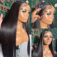Perruques en cheveux humains HD sans colle, très demandées, avec cuticules alignées, perruques frontales en dentelle HD pour femmes noires