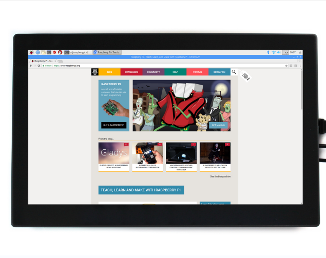 13.3Inch Capacitive Touch Screen LCD With Case, 1920*1080  IPS Various Systems Support