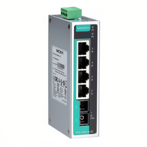 Moxa EDS-205A-S-SC Switch Industrial Ethernet de 5 Puertos para Riel DIN, Sin Gestión - Product Image 2