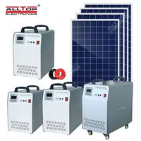 ALLTOP घर उपयोग आउटडोर पोर्टेबल पावर स्टेशन आपातकालीन 300W 500W 1KW 1.5KW बंद ग्रिड सौर पैनल पोर्टेबल सौर बिजली व्यवस्था
