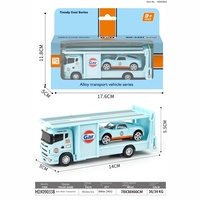 Véhicule d'ingénierie pétrolière en alliage Jouet Joint Series Simulation Container Trailer Transporter Diecast Model Truck Toys
