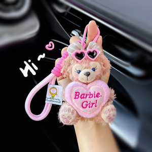 Nouvelle poupée en peluche de <span class=keywords><strong>dessin</strong></span> <span class=keywords><strong>animé</strong></span>, douce, écologique et durable, pendentif, porte-clés de voiture, breloque pour pull, accessoire de sac Shrilly Rose - Product Image 1