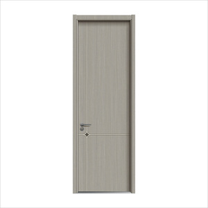 Puerta Interior Minimalista de MDF con Aislamiento Acústico, Apertura Manual, Superficie Acabada para Dormitorio - Product Image 1