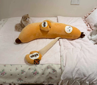 Oreiller corporel en peluche intelligent Banana King, aide au sommeil chauffante et apaisante avec enregistrement Bluetooth, compagnon long pour adultes et dormeurs latéraux