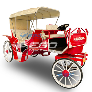 Magnifique calèche de luxe à 4 roues pour mariages, balades en calèche tirée par des chevaux pour les grands parcs et les excursions panoramiques - Product Image 3
