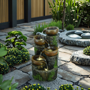 Interior/al aire libre rústico moderno de jarras de <span class=keywords><strong>fuente</strong></span> de agua con luces LED - Product Image 2