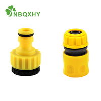 Kit de raccordement rapide pour tuyau d'arrosage, adaptateur de robinet, connecteur d'extrémité de tuyau, coupleur de tuyau d'eau en plastique pour robinet extérieur