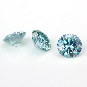 Moissanita multicolor <span class=keywords><strong>verde</strong></span> claro forma redonda color <span class=keywords><strong>verde</strong></span> azul - Product Image 6