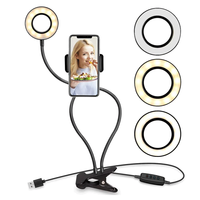 2023 diskon besar penggunaan Makeup streaming langsung profesional lampu cincin Selfie dengan dudukan ponsel berdiri