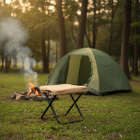 Chaise de camping pliante en acier au carbone - Légère et portable (570g) pour le jardin, le camping, la pêche et l'attente - Offre spéciale