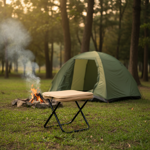 Silla Plegable <span class=keywords><strong>de</strong></span> Acero al Carbono para Camping, Ligera y Portátil (570g), Ideal para Jardín, Pesca y Espera - Product Image 2