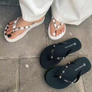 <span class=keywords><strong>Sandali</strong></span> con Zeppa da Donna di Alta Qualità, alla Moda, Personalizzati, Estivi, Casual, da Spiaggia, per Vacanze, con Tacco Alto e Zeppa Decorata - Product Image 1