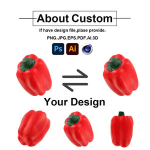 Jouet anti-stress en <span class=keywords><strong>mousse</strong></span> PU personnalisable avec logo publicitaire, en forme <span class=keywords><strong>de</strong></span> piment, pour soulager le stress - Product Image 2