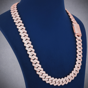 Collier cubain pour homme 16 mm en argent 925 avec diamants Moissanite VVS, chaîne de luxe, cadeau de mariage, bijoux Hip Hop - Product Image 1