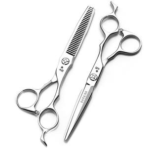 กรรไกรตัดผมอาคาโนะ 1816 สำหรับมืออาชีพ กรรไกรตัดผมแบบแบน สแตนเลส VG10 ใบมีดคม ด้ามยาว ใช้ในร้านเสริมสวย - Product Image 2