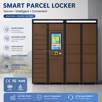 Casillero Inteligente YL para Entrega de Paquetes, Estructura Desmontable, Compatible con Desarrollo de Software, Energía Solar, Gabinete de Acero Impermeable