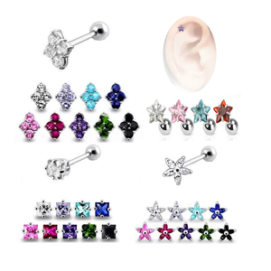 Xinfocus Hot Bán ear <span class=keywords><strong>piercing</strong></span> đồ trang sức 16G <span class=keywords><strong>Helix</strong></span> <span class=keywords><strong>piercing</strong></span> phụ nữ thời trang đồ trang sức cơ thể thép không gỉ ear <span class=keywords><strong>piercing</strong></span> - Product Image 1