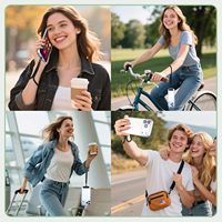 Dragonne de poignet réglable avec attache universelle détachable anti-perte pour smartphones, téléphones portables, clés et porte-badge