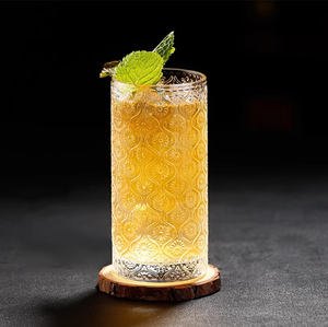 Bicchiere in Vetro con Motivo Floreale in Rilievo Malus Spectabilis, Bicchiere Hi-ball per <span class=keywords><strong>Acqua</strong></span>, Succo, Bevande Fredde, per Casa, Cucina, Tavola da Pranzo - Product Image 6