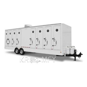 Mobile Toilet Trailer with <b>Shower</b> and Restroom for Apartment Use-Eco-Friendly Durable Portable Unit - Product Image 1