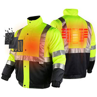 Veste matelassée unisexe en coton mélangé chauffante 74V pour l'hiver, pour une utilisation en extérieur