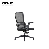 Chaise de bureau pivotante de direction moderne en nylon à mailles rafraîchissantes confortables noires élégantes en vente de gros pour le personnel et les tâches de conférence