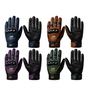 LONG MISSION INDUSTRY Leather Wrist Length <b>Touchscreen</b> <b>Gloves</b> Four Seasons Daily Use Breathable Eco-Friendly Fur Lining - Product Image 1