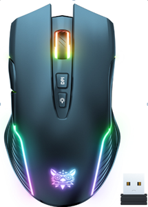 Ratón Inalámbrico para Juegos <span class=keywords><strong>Onikuma</strong></span> <span class=keywords><strong>CW905</strong></span> Silencioso, 2.4GHz Recargable, Ratón Óptico USB con Retroiluminación para PC y Portátil - Product Image 2