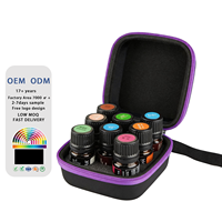 Étui de rangement portable pour 8 huiles essentielles, étui rigide en EVA, sac de transport pour flacons de parfum et rangement de vernis à ongles