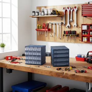 TTAKE Drawer <b>Cabinet</b> Label Cab <b>Tool</b> Containers 12 Drawer <b>Storage</b> Unit Organized Workspace Solution - Product Image 2