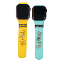 Aksesoris Tali Jam Tangan untuk Gelang Silikon Motif Bunga Zodiak, Paku Dekoratif Logam untuk Tali Jam Tangan Sport