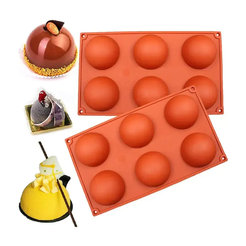 Manufacturer Customized Wholesale Reusable Silicone Sphere Mould Hot Chocolate Bomb Mold