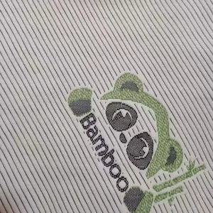 Home Textile High Quality Mattress Fabric With Bamboo Panda Logo