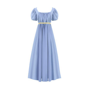Regency <span class=keywords><strong>Romance</strong></span> estilo satén Vintage vestido <span class=keywords><strong>de</strong></span> fiesta Medieval cintura alta Jane Austen Cosplay disfraz para Halloween TV película tamaños - Product Image 2