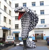 Gigante de 15 pies. Tall King Snake Inflable Big-Eyed Snake Publicidad Inflables