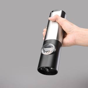 Portable Electric Salt Pepper Grinder Set <b>Battery</b> Power USB Source Mini BBQ Spice Grinder for Household Hotel Use Ceramic Blade - Product Image 4