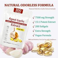 Capsules d'extrait d'ail inodore - Supplément à base de plantes haute puissance favorisant la santé cardiaque, l'équilibre et la défense immunitaire