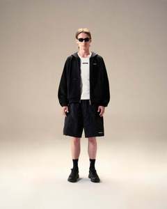 S-ON THE GO HOODIE ZIP Custom 400GSM Heavy Weight Boxy Oversized French Terry Flannel Hoodie Zip Sick - Product Image 5