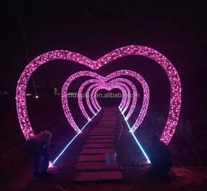 2024 ngoài trời đám cưới Ngày Valentine dẫn bức thư tình và hình trái tim vòm Motif ánh sáng - Product Image 5