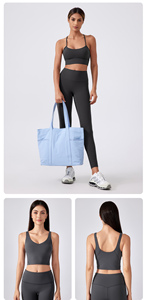 <span class=keywords><strong>Reggiseno</strong></span> Sportivo di Alta Qualità con Logo Personalizzato, Design a Y sul Retro, Supporto Moderato, per Yoga e Sport - Product Image 2
