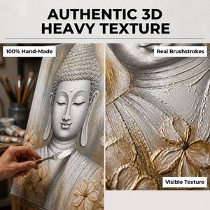 Texturé Bouddha Croyance Unique Pur Peint À La Main Peinture Artisanat Mur Art Maison Décor Cadre Peinture Photos Art <span class=keywords><strong>Affiche</strong></span> - Product Image 6