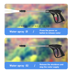 เครื่องฉีดน้ำแรงดันสูงแบบพกพา 120 บาร์ สำหรับล้างบ้านและรถยนต์ กำลังไฟ 1.6 กิโลวัตต์ เครื่องทำความสะอาดสำหรับใช้ในบ้านและล้างรถ - Product Image 3