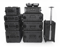 Mallette à outils Flight Cases Etui pour microphone 2U 3U 4U 6U 260mm 390mm Mallette de rangement avec mousse